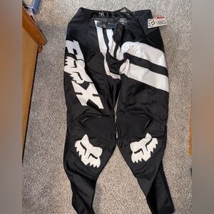 Fox Black and White Racing Gear